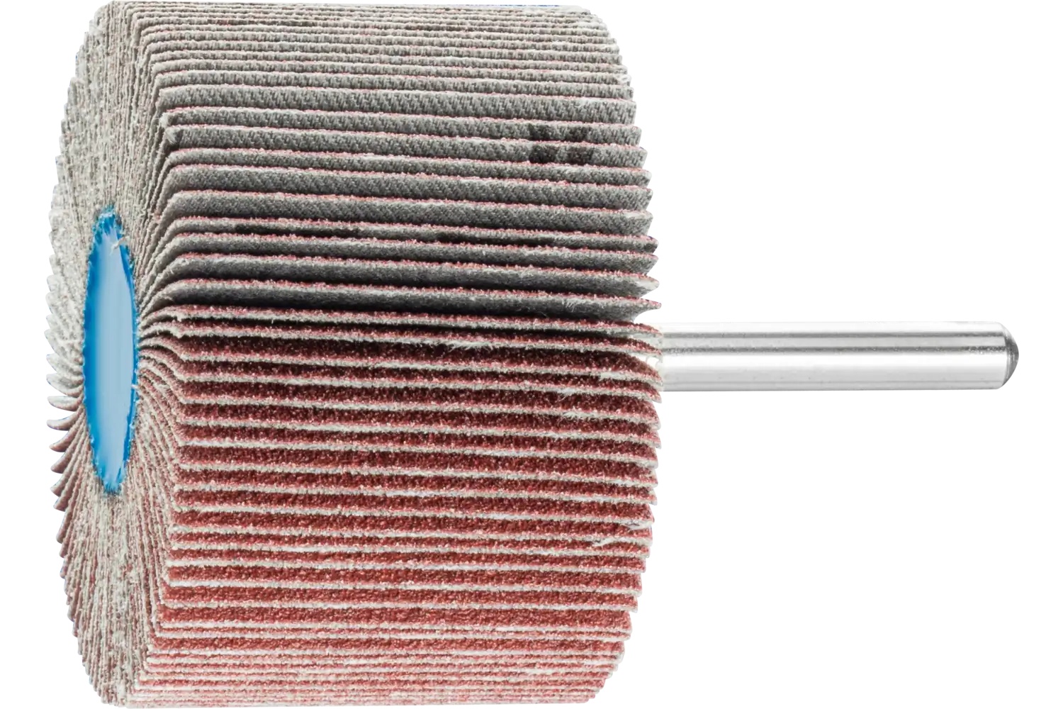 Picture of Pferd Mounted Flap Wheel, 2-1/2" X 1-1/2, 80 Grit, 1/4" Shank, Aluminum Oxide